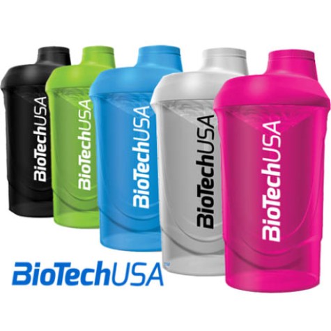 Biotech 600 ml. įvairiaspalvės plaktuvės shaker wave
