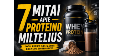 7 mitai apie proteino produktus, kuriais vis dar tiki daugelis sportuojančių