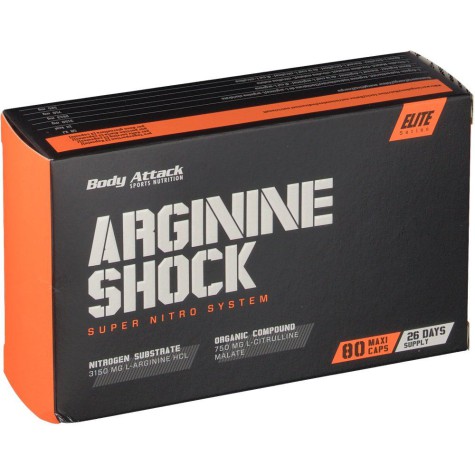 Body Attack Arginine Shock Blister - 80 kaps.