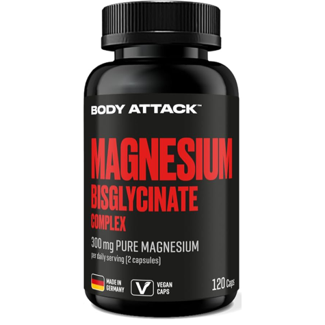 BodyAttack Magnesium Bisglycinate 120 kaps.