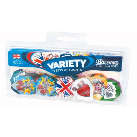 Strėlyčių sparneliai HARROWS VARIETY PACK 10 rinkinių po 3 vnt.