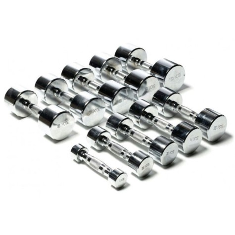 Chromuotų hantelių rinkinys TOORX MC-SET 1-10 kg