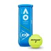 Lauko teniso kamuoliukai DUNLOP AUSTRALIAN OPEN 3 vnt.