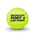 Lauko teniso kamuoliukai DUNLOP FORT CLAY COURT 4 vnt.