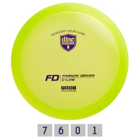 Diskgolfo diskas DISCMANIA Fairway Driver C-LINE FD