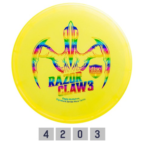 Diskgolfo diskas DISCMANIA RAZOR CLAW 3 META TACTIC
