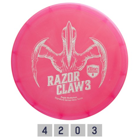 Diskgolfo diskas DISCMANIA RAZOR CLAW 3 META TACTIC