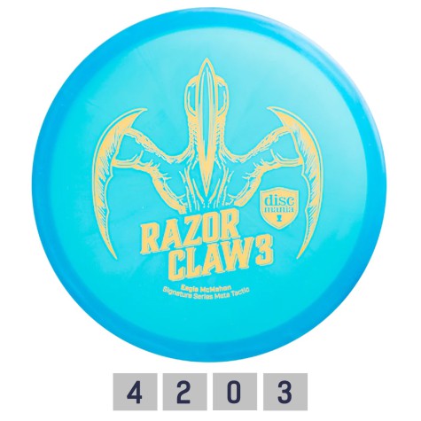 Diskgolfo diskas DISCMANIA RAZOR CLAW 3 META TACTIC