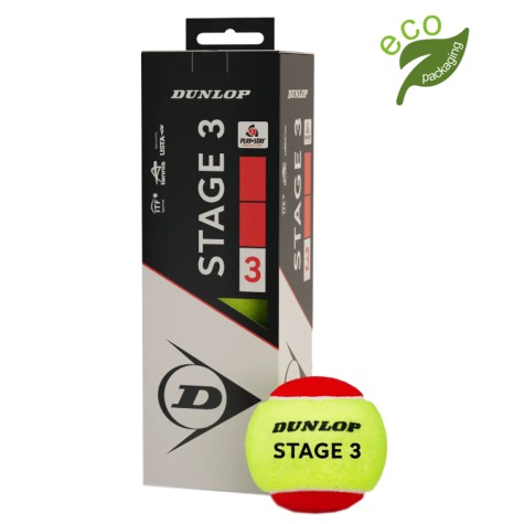 Lauko teniso kamuoliukai DUNLOP STAGE 3