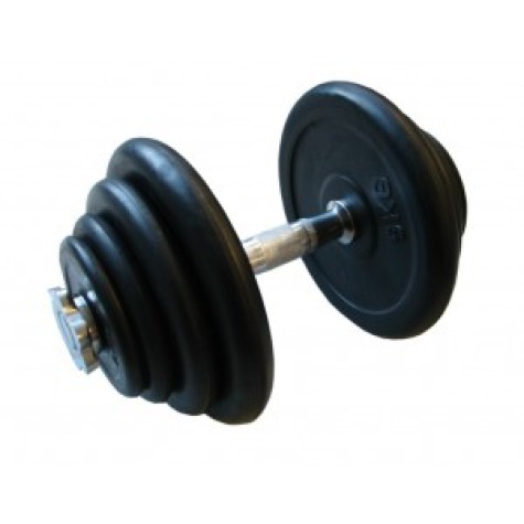 Surenkamas hantelis Prove 26kg metalas trauktas guma