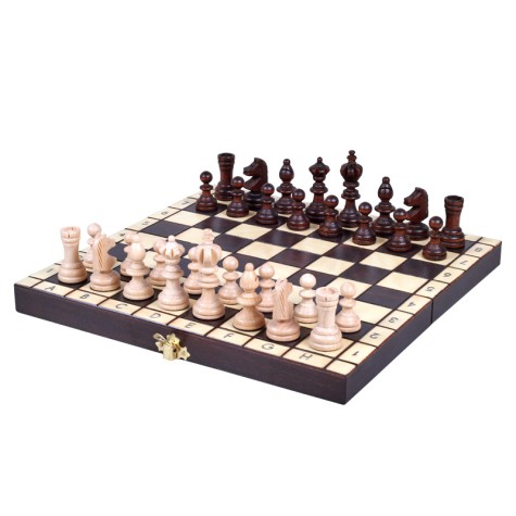 Nardai, šachmatai, šaškės Olympic Mini 300x150x50mm, karalius 60mm