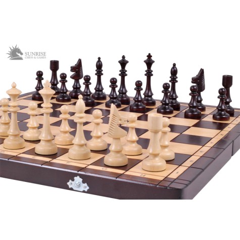 Nardai, šachmatai, šaškės Club 480x240x30mm, karalius 100mm