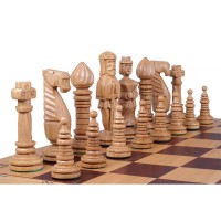 Nardai, šachmatai, šaškės Royal OAK 650x325x80mm, karalius 150mm ąžuolin..