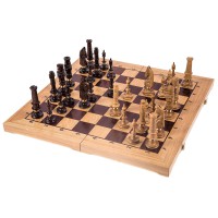 Nardai, šachmatai, šaškės Royal DE LUX 650x325x80mm, karalius 130mm ąžuo..