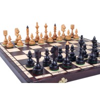 Nardai, šachmatai, šaškės Indian Small 480x240x60 mm, Karalius 100mm..