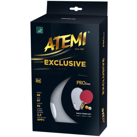 Stalo teniso raketė Atemi Exclusive Pro line (su kietu dėklu)
