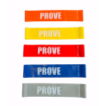 Mankštos gumų komplektas kilpos (kojoms) Prove (5 stiprumų)