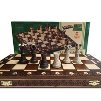 Nardai, šachmatai, šaškės Ambasador 530x265x60mm, Karalius 110mm..