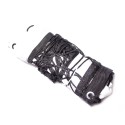 Varžybinis tinklinio tinklas PP3mm 9,5x1m (juodas su trosu ir antenomis)