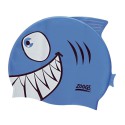 Plaukimo kepurė ZOGGS Silicone Jnr Character Cap - Blue Jaws