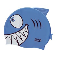 Plaukimo kepurė ZOGGS Silicone Jnr Character Cap - Blue Jaws