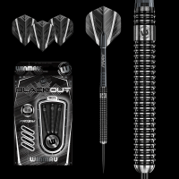 Smiginio strėlytės Winmau Blackout 90% Tungsten alloy 3x22g..