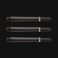  Smiginio strėlyčių koteliai Winmau Carbon Fibre Medium Black Dart Shaft..