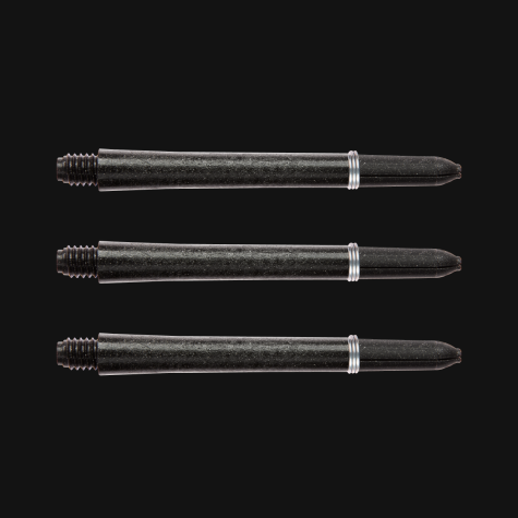  Smiginio strėlyčių koteliai Winmau Carbon Fibre Medium Black Dart Shaft