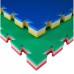 Tatamis TATAMIX J40L Vidutinis 100x100x4cm (žalia/raudona)