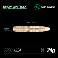 Smiginio strėlytės Winmau Simon Whitlock 24g