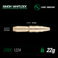 Smiginio strėlytės Winmau Simon Whitlock 22g