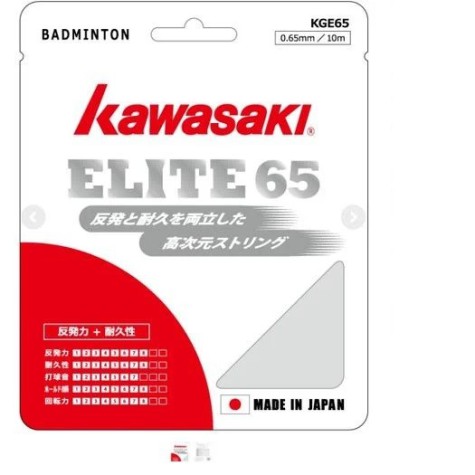 Badmintono rakečių stygos Kawasaki  Elite 65 (black)