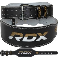 Sunkiaatlečių diržas RDX 6 Inch Leather Gym Belt ..