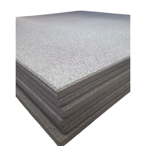 Guminė aikštelių ir salių danga Tiles 1000x1000x15mm (spalva pilka)