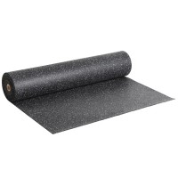 Guminė grindų danga 6mm (juoda/su šviesiomis granulėmis)..