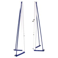 Mobilūs tinklinio stovai, aliuminio ovalus profilis 120x100, plieninis p..