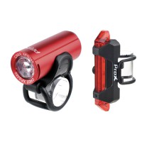 Apšvietimo komplektas ProX Pictor CREE 350Lm + 10Lm USB red..