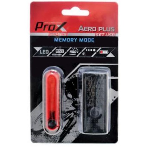Apšvietimo komplektas ProX Aero Plus 400Lm + 5xLED 10Lm USB