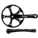 Priekinis žvaigždžių blokas ProX Fix Bike Alu 1-speed 46T 170mm black