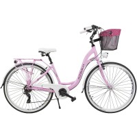 Dviratis AZIMUT Sarema 26“ ALU TX-6 2021 pink