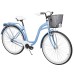 Dviratis AZIMUT City Lux 28" 2021 su krepšeliu light blue-white