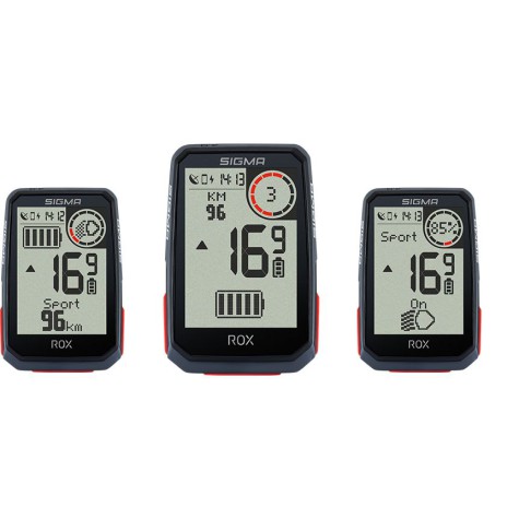 Dviračio kompiuteris SIGMA ROX 4.0 GPS Black Sensor Set