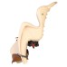 Vaikiška kėdutė Bellelli Mr Fox ant bagažinės beige-vintage