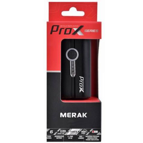 Priekinė lempa ProX Merak 500Lm USB