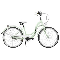 Dviratis AZIMUT Vintage 26“ 3-speed 2023 mint-white matt..