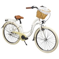 Dviratis AZIMUT Sarema ALU 26“ 3-speed 2023 light cream shiny..