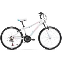 Dviratis Romet Jolene 24“ Alu 2023 white-blue-pink..