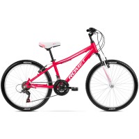 Dviratis Romet Jolene 24“ Alu 2023 raspberry-pink-white..