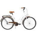 Dviratis AZIMUT Retro 26" 2023 white