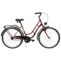 Dviratis AZIMUT Retro 26" 2023 bordo
